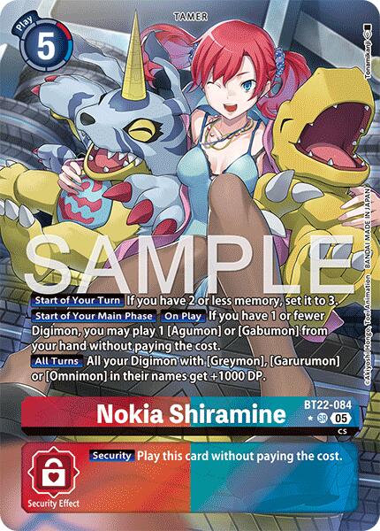 Nokia Shiramine [BT22-084] (Alternate Art) [Cyber Eden] | Cracking-Singles