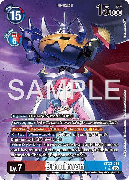 Omnimon [BT22-015] (Alternate Art) [Cyber Eden] | Cracking-Singles