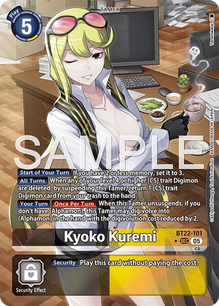 Kyoko Kuremi [BT22-101] (Alternate Art) [Cyber Eden] | Cracking-Singles
