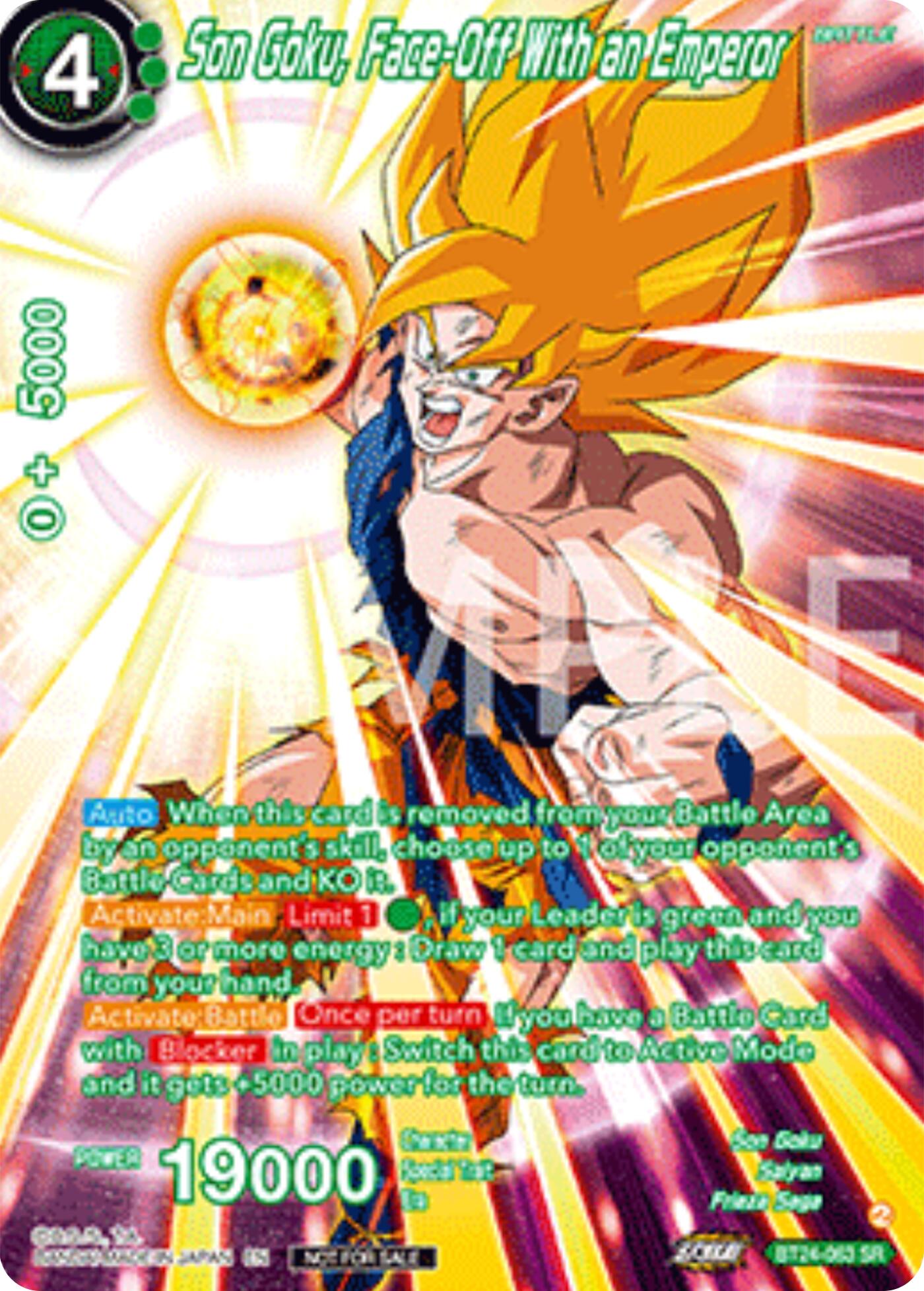 Son Goku, Face-Off With an Emperor (Premium Alt-Art Set 2025 Vol.2) (BT24-063) [Promotion Cards] | Cracking-Singles