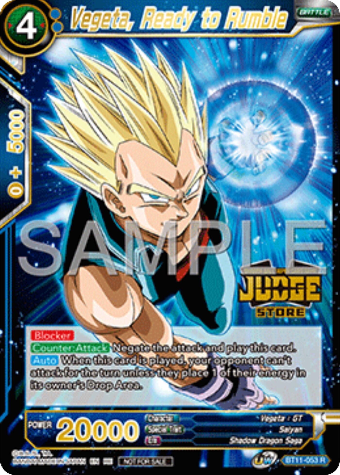 Vegeta, Ready to Rumble (Judge Pack Vol.17) (Store) (BT11-053) [Tournament Promotion Cards] | Cracking-Singles