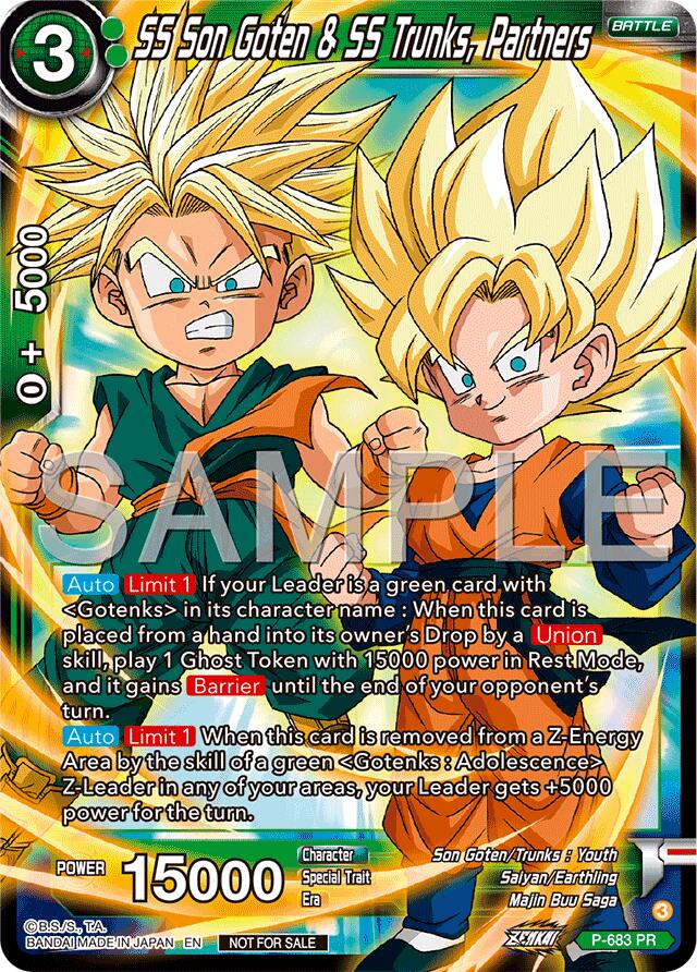 SS Son Goten & SS Trunks, Partners (Zenkai Series Tournament Pack Vol.12) (P-683) [Tournament Promotion Cards] | Cracking-Singles