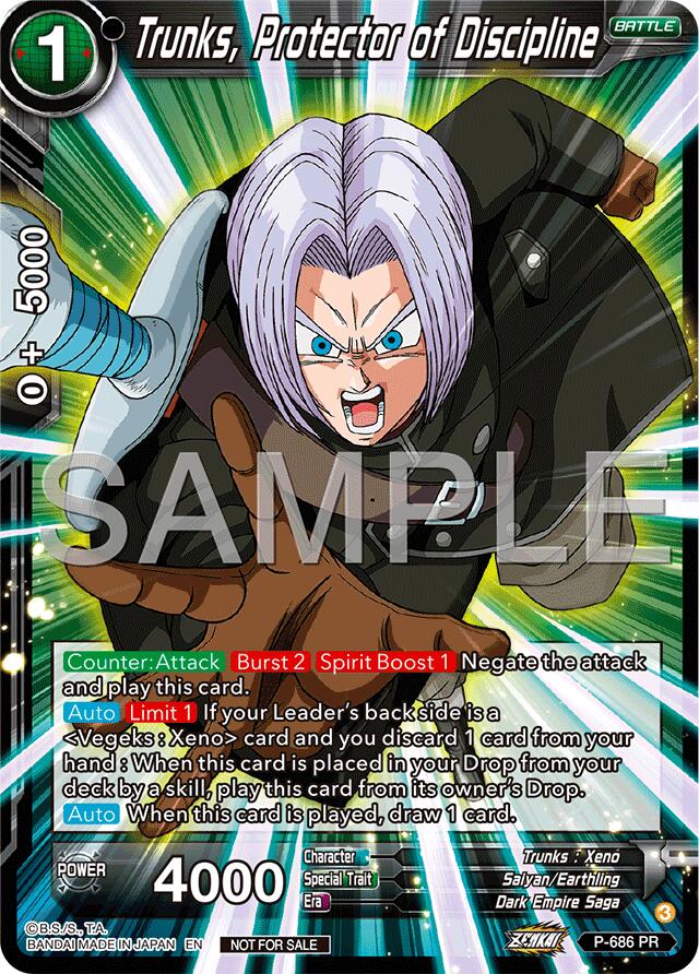 Trunks, Protector of Discipline (Zenkai Series Tournament Pack Vol.12) (P-686) [Tournament Promotion Cards] | Cracking-Singles