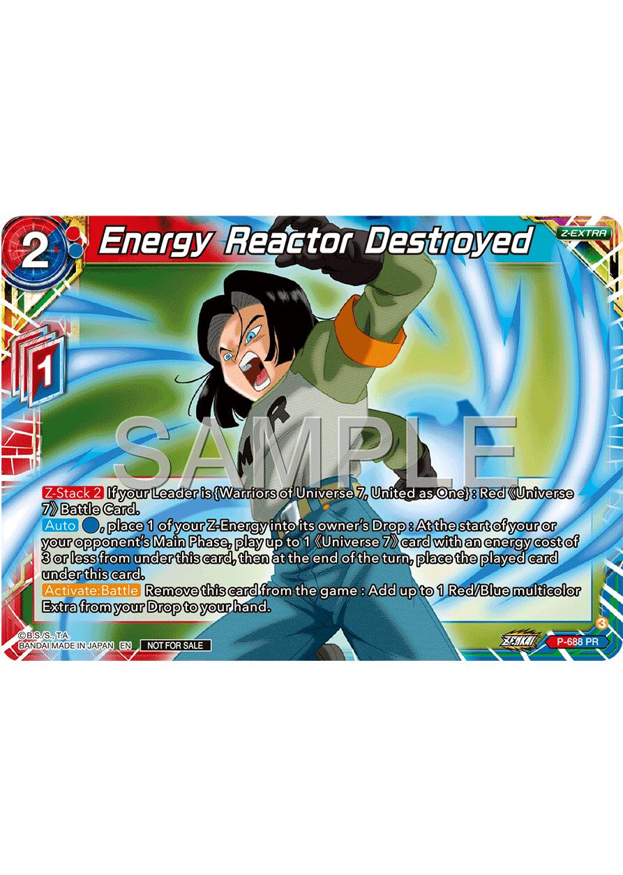 Energy Reactor Destroyed (Zenkai Series Tournament Pack Vol.12) (P-688) [Tournament Promotion Cards] | Cracking-Singles