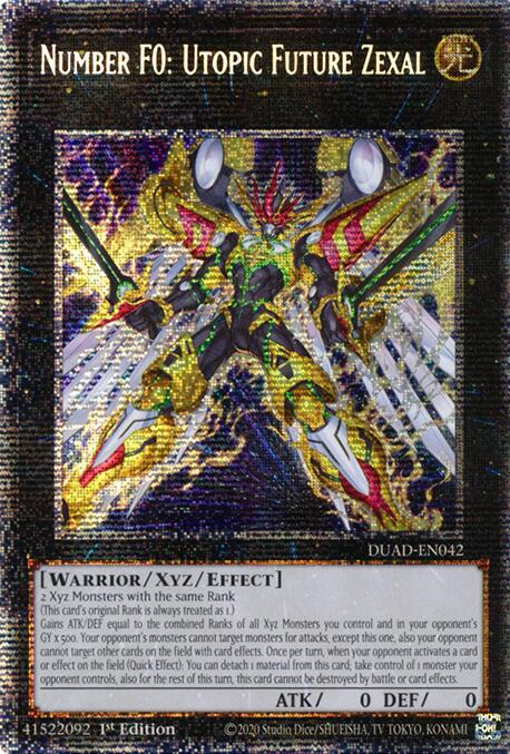 Number F0: Utopic Future Zexal (Starlight Rare) [DUAD-EN042] Starlight Rare | Cracking-Singles