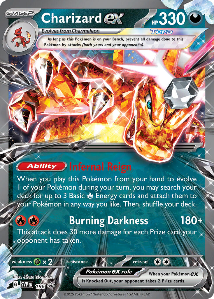 Charizard EX (196) [Scarlet & Violet: Black Star Promos] | Cracking-Singles