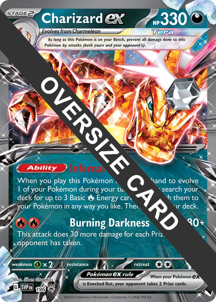 Charizard EX (196) (Jumbo Card) [Scarlet & Violet: Black Star Promos] | Cracking-Singles