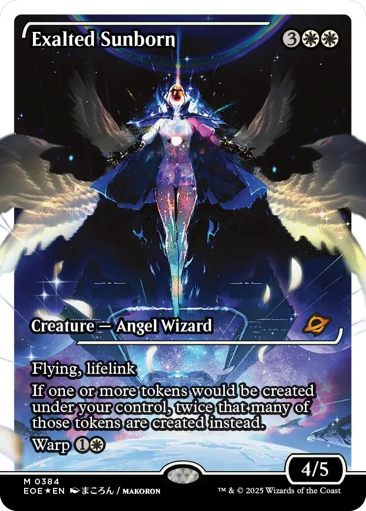 Exalted Sunborn (Showcase) (Fracture Foil) [Edge of Eternities] | Cracking-Singles