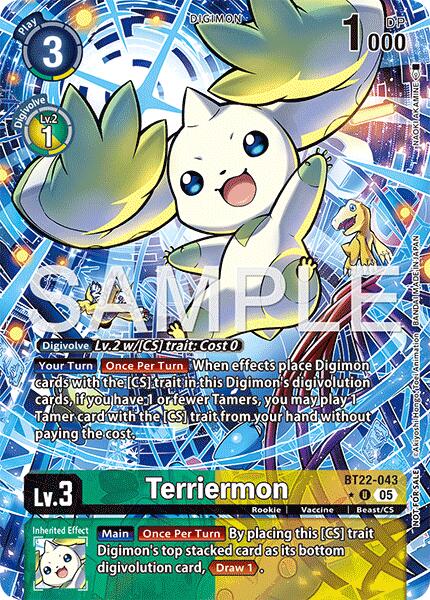 Terriermon [BT22-043] (Box Topper) [Cyber Eden] | Cracking-Singles
