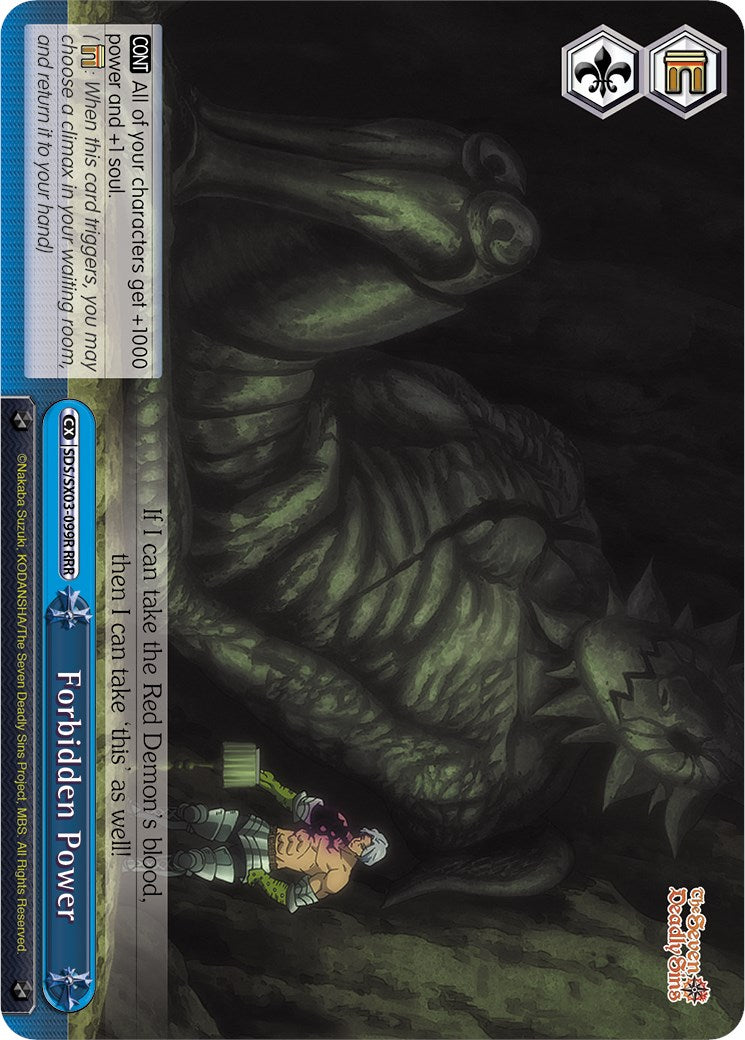 Forbidden Power (SDS/SX03-099R RRR) [The Seven Deadly Sins] | Cracking-Singles