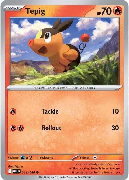 Tepig (011/086) [Scarlet & Violet: White Flare] | Cracking-Singles