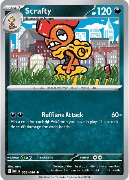 Scrafty (058/086) [Scarlet & Violet: White Flare] | Cracking-Singles