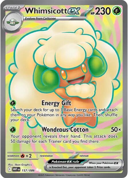 Whimsicott ex (157/086) [Scarlet & Violet: White Flare] | Cracking-Singles