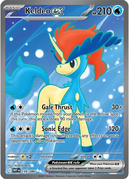 Keldeo ex (159/086) [Scarlet & Violet: White Flare] | Cracking-Singles