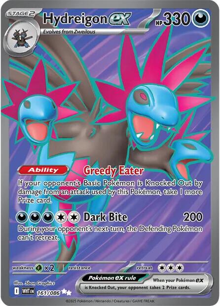 Hydreigon ex (161/086) [Scarlet & Violet: White Flare] | Cracking-Singles