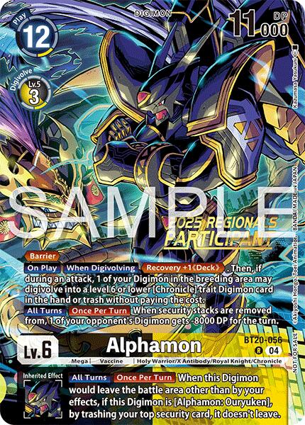 Alphamon [BT20-056] (Regionals 25-26 Season 2 Participant) [Release Special Booster Ver.2.0] | Cracking-Singles
