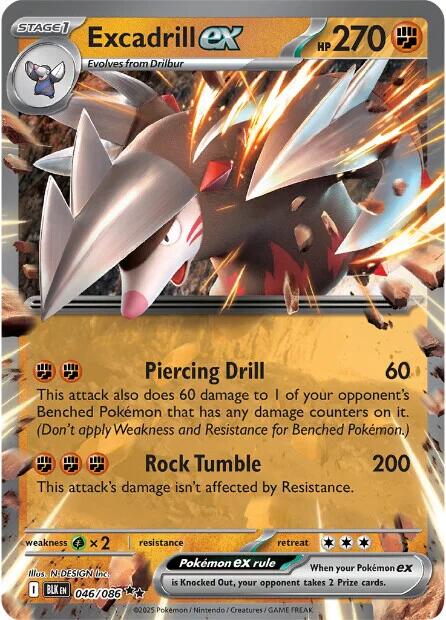 Excadrill ex (046/086) [Scarlet & Violet: Black Bolt] | Cracking-Singles