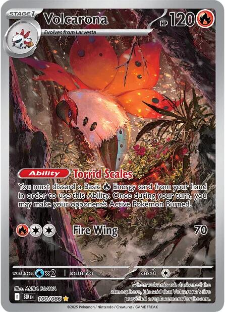 Volcarona (100/086) [Scarlet & Violet: Black Bolt] | Cracking-Singles
