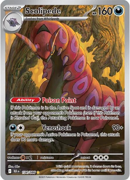 Scolipede (134/086) [Scarlet & Violet: Black Bolt] | Cracking-Singles