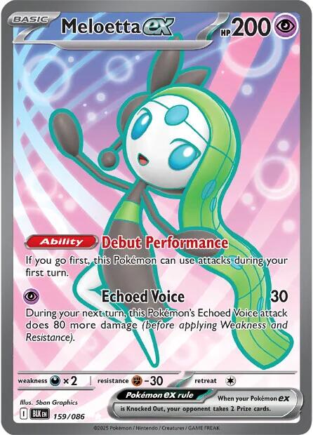 Meloetta ex (159/086) [Scarlet & Violet: Black Bolt] | Cracking-Singles