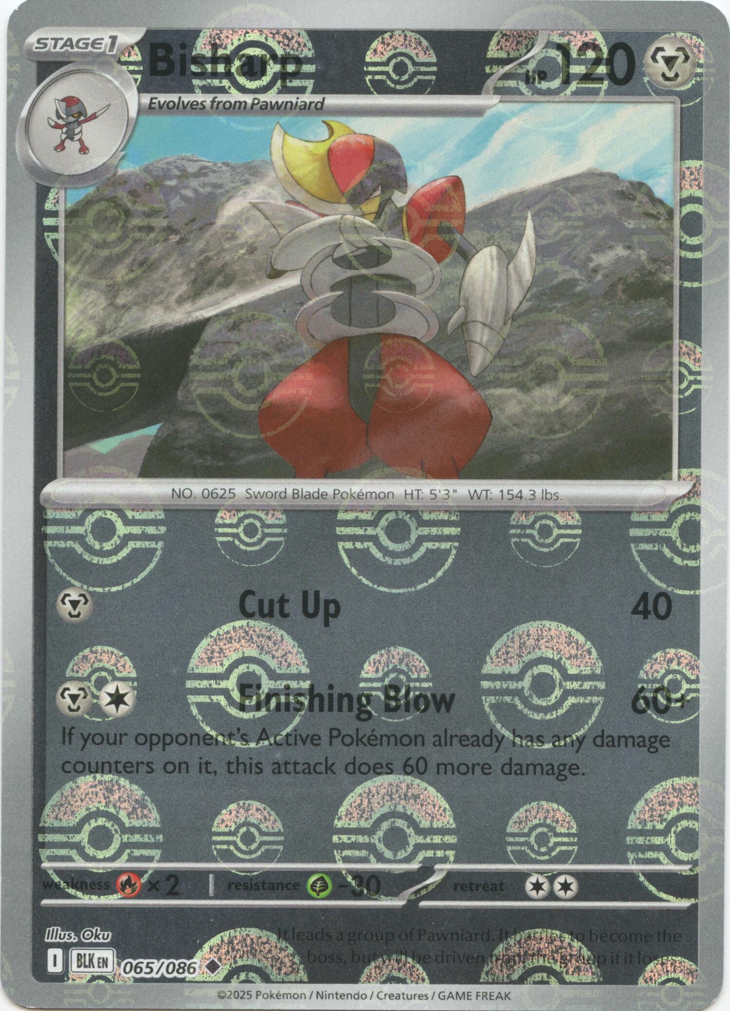 Bisharp (065/086) (Poke Ball Pattern) [Scarlet & Violet: Black Bolt] | Cracking-Singles
