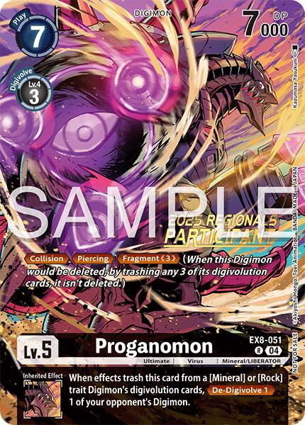 Proganomon [EX8-051] (Regionals 25-26 Season 2 Participant) [Chain of Liberation] | Cracking-Singles