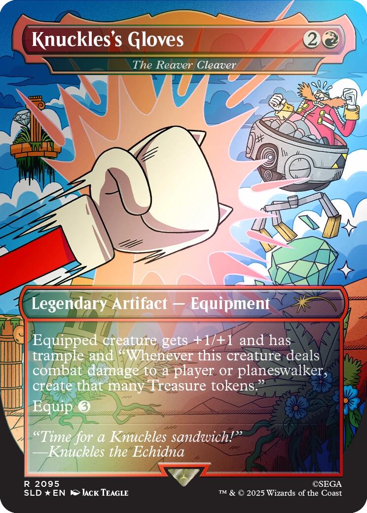 Knuckles's Gloves - The Reaver Cleaver (Rainbow Foil) [Secret Lair Drop Series] | Cracking-Singles
