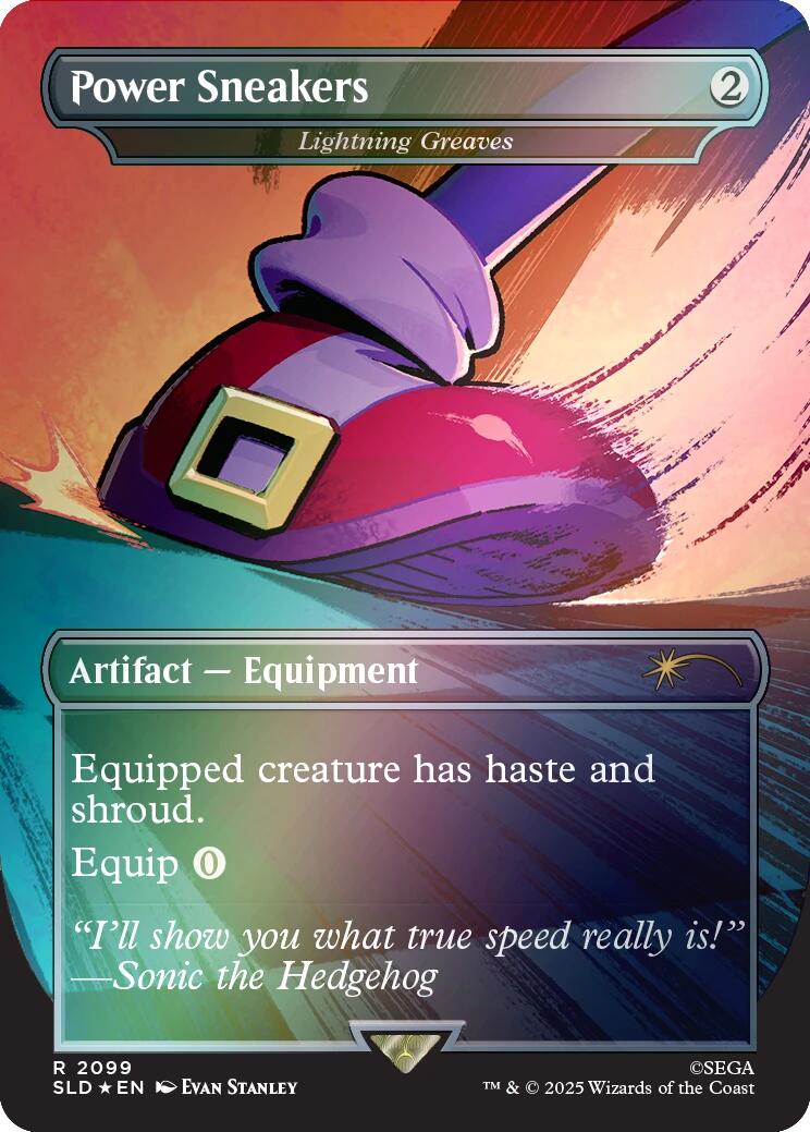 Power Sneakers - Lightning Greaves (Rainbow Foil) [Secret Lair Drop Series] | Cracking-Singles