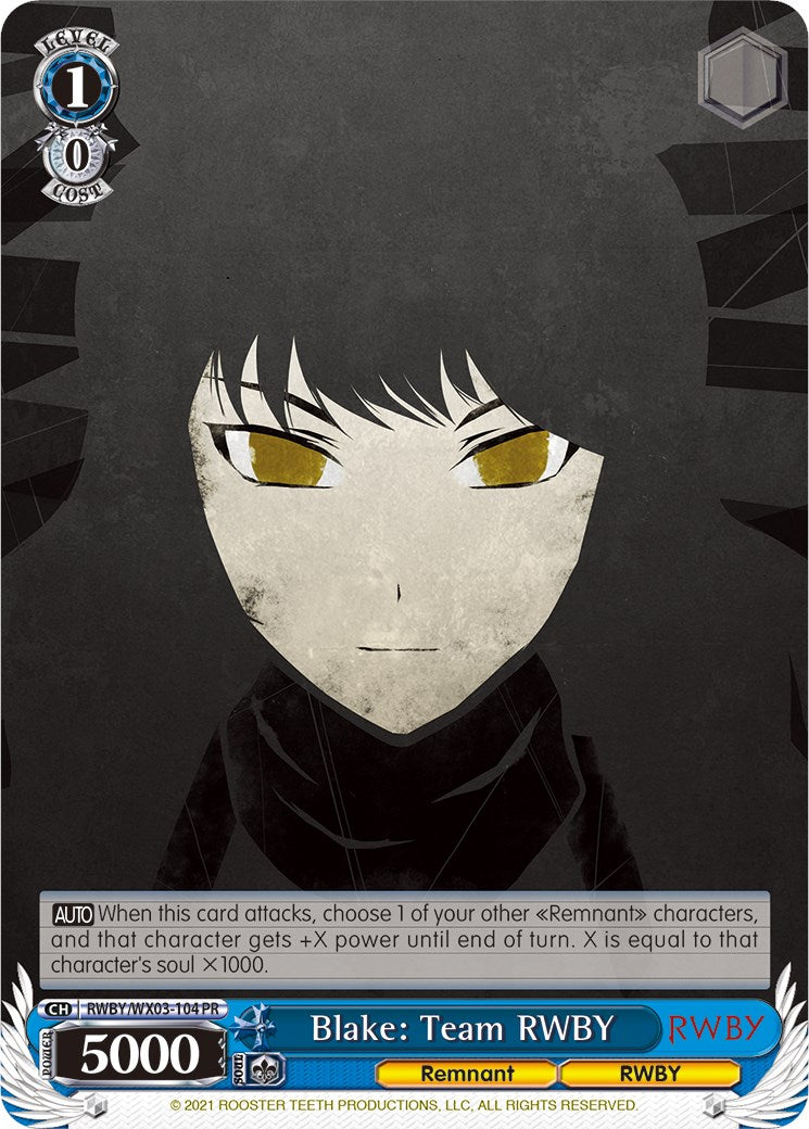 Blake: Team RWBY (RWBY/WX03-104 PR) [RWBY] | Cracking-Singles