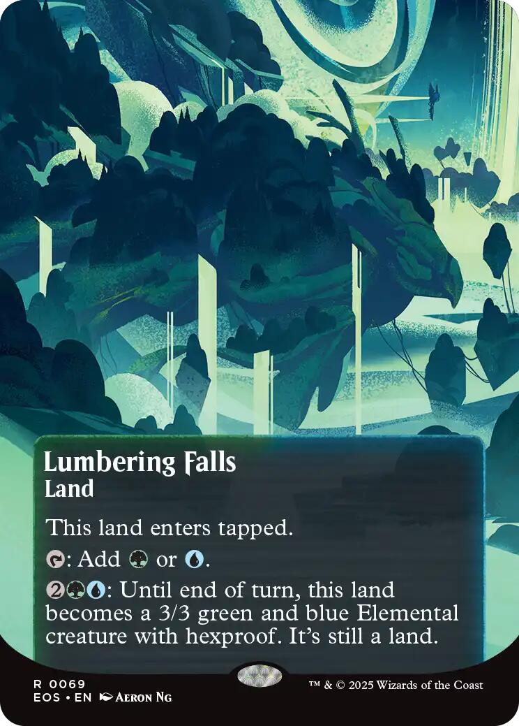 Lumbering Falls (0069) (Borderless) [Edge of Eternities: Stellar Sights] | Cracking-Singles