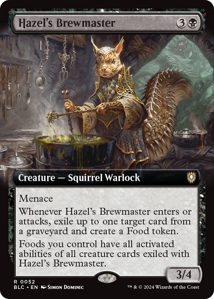 Hazel's Brewmaster (Extended Art) [Bloomburrow Commander] | Cracking-Singles