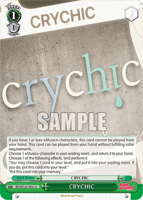CRYCHIC (BD/W125-E021 U) [MyGO!!!!! x Ave Mujica] | Cracking-Singles