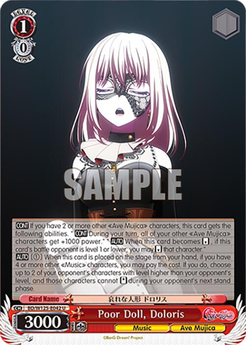 Poor Doll, Doloris (BD/W125-E042 U) [MyGO!!!!! x Ave Mujica] | Cracking-Singles