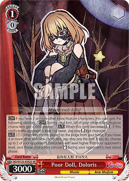 Poor Doll, Doloris (BD/W125-E042S SR) [MyGO!!!!! x Ave Mujica] | Cracking-Singles