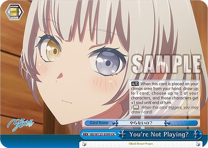 You're Not Playing? (BD/W125-E099 CR) [MyGO!!!!! x Ave Mujica] | Cracking-Singles