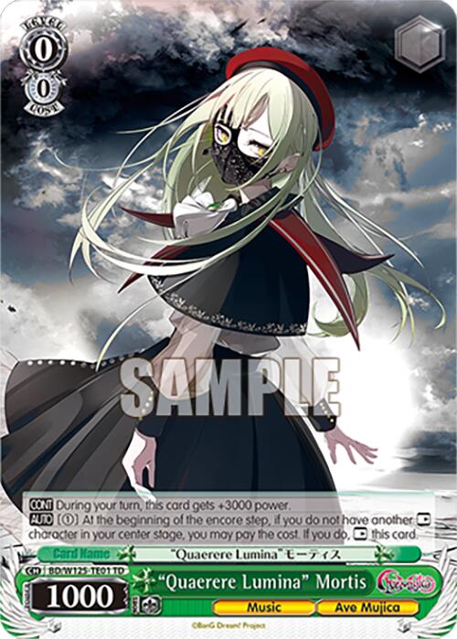 Quaerere Lumina Mortis (BD/W125-TE01) [MyGO!!!!! x Ave Mujica] | Cracking-Singles