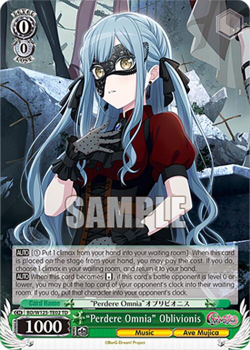 Perdere Omnia Oblivionis (BD/W125-TE02) [MyGO!!!!! x Ave Mujica] | Cracking-Singles