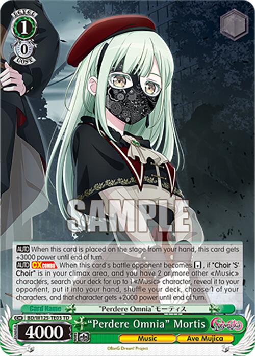 Perdere Omnia Mortis (BD/W125-TE03) [MyGO!!!!! x Ave Mujica] | Cracking-Singles