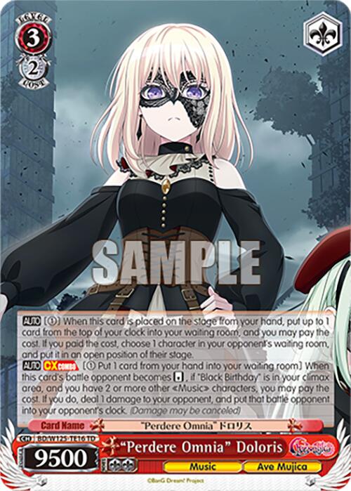Perdere Omnia Doloris (BD/W125-TE16) [MyGO!!!!! x Ave Mujica] | Cracking-Singles