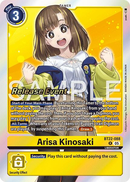 Arisa Kinosaki [BT22-088] [Cyber Eden Release Event Cards] | Cracking-Singles