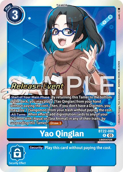 Yao Qinglan [BT22-086] [Cyber Eden Release Event Cards] | Cracking-Singles