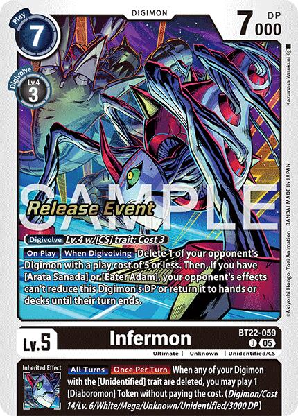 Infermon [BT22-059] [Cyber Eden Release Event Cards] | Cracking-Singles