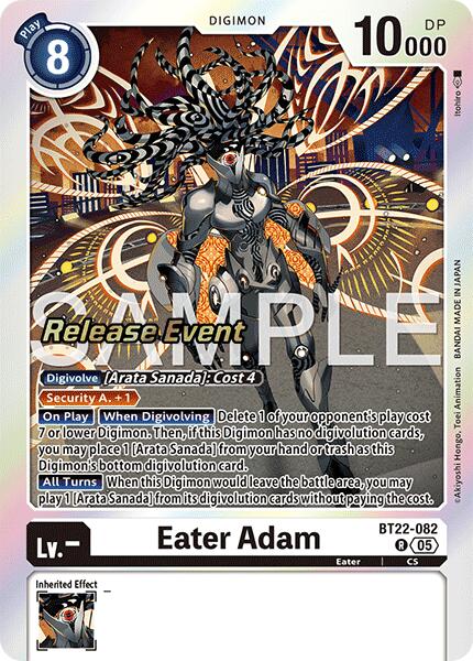 Eater Adam [BT22-082] [Cyber Eden Release Event Cards] | Cracking-Singles