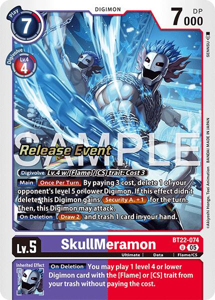 SkullMeramon [BT22-074] [Cyber Eden Release Event Cards] | Cracking-Singles