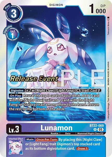 Lunamon [BT22-069] [Cyber Eden Release Event Cards] | Cracking-Singles