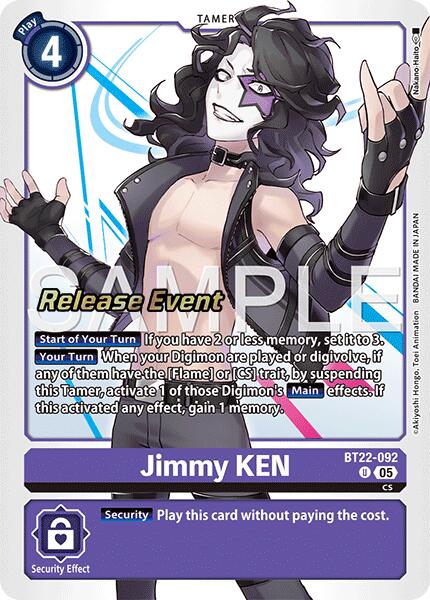 Jimmy KEN [BT22-092] [Cyber Eden Release Event Cards] | Cracking-Singles
