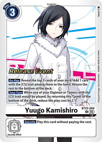 Yuugo Kamishiro [BT22-094] [Cyber Eden Release Event Cards] | Cracking-Singles