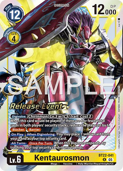 Kentaurosmon [BT22-041] [Cyber Eden Release Event Cards] | Cracking-Singles
