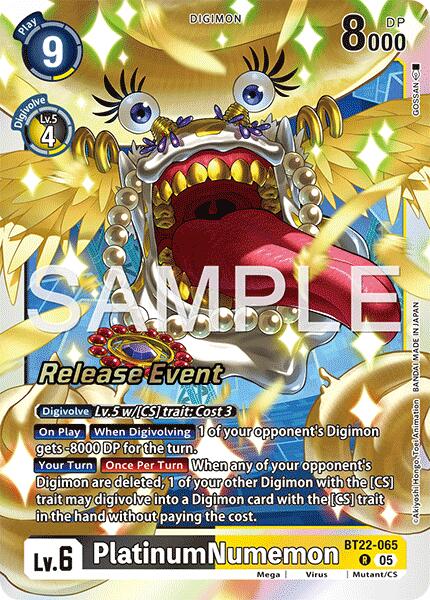 PlatinumNumemon [BT22-065] [Cyber Eden Release Event Cards] | Cracking-Singles