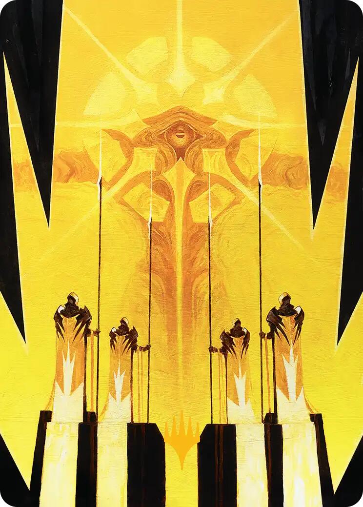 Hardlight Containment Art Card (Gold-Stamped Planeswalker Symbol) [Edge of Eternities Art Series] | Cracking-Singles
